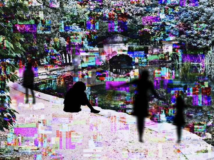 incomprehensible glitch art