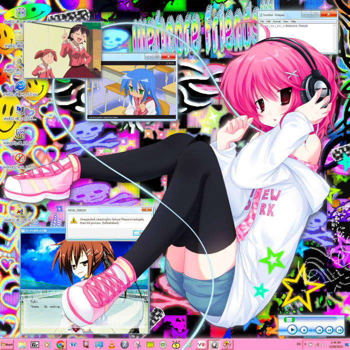 an aime girl listening to music